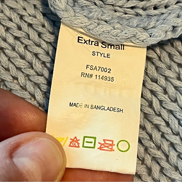 Blue Cold Shoulder Knit Sweater - Picture 3 of 5